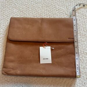 BNWT jack spade leather Envelope Style Bag/Lap top bag.